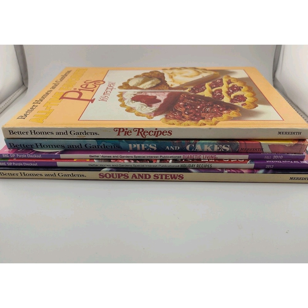 Better Homes & Gardens cookbooks & magazines pies stews soups cakes recipes